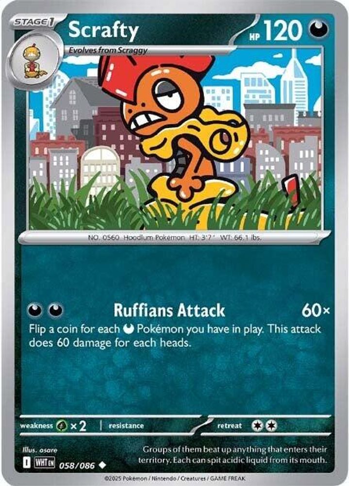 Scrafty (058/086) [Scarlet & Violet: White Flare]