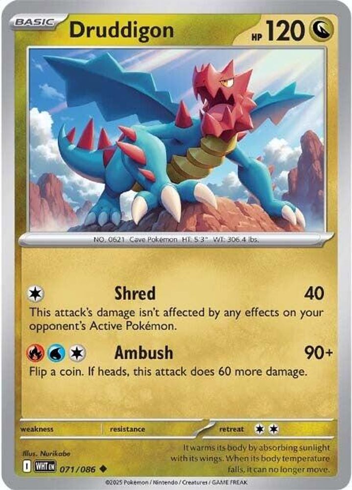 Druddigon (071/086) [Scarlet & Violet: White Flare]