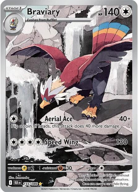 Braviary (155/086) [Scarlet & Violet: Black Bolt]