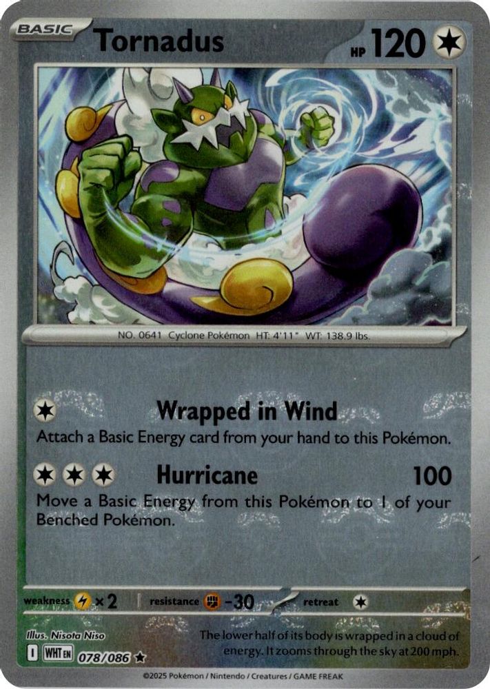 Tornadus (078/086) (Master Ball Pattern) [Scarlet & Violet: White Flare]