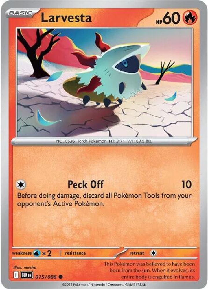 Larvesta (015/086) [Scarlet & Violet: Black Bolt]