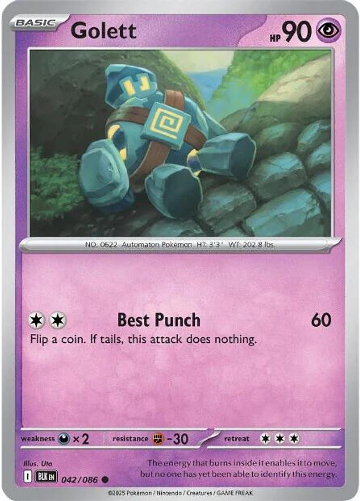 Golett (042/086) [Scarlet & Violet: Black Bolt]