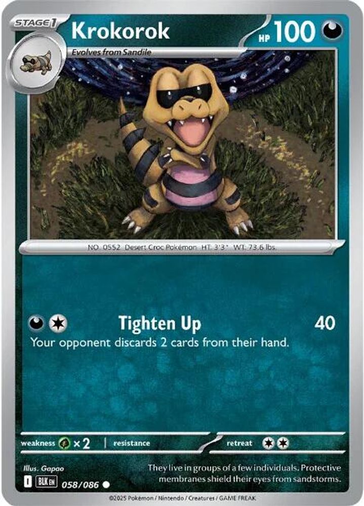 Krokorok (058/086) [Scarlet & Violet: Black Bolt]