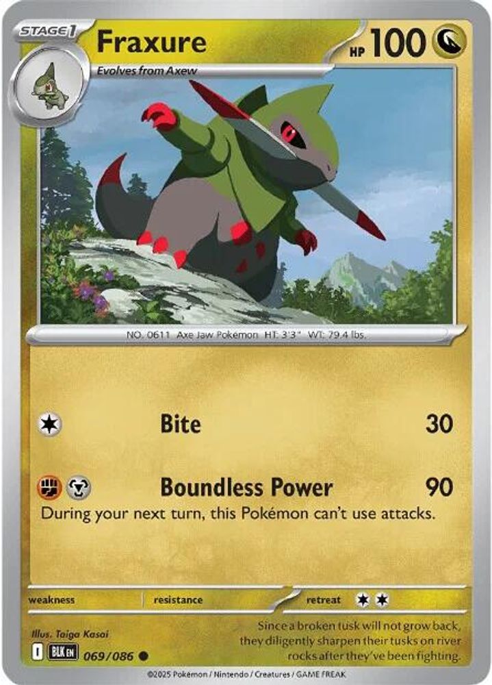 Fraxure (069/086) [Scarlet & Violet: Black Bolt]