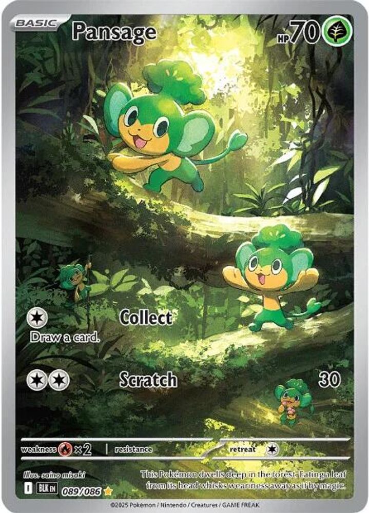 Pansage (089/086) [Scarlet & Violet: Black Bolt]