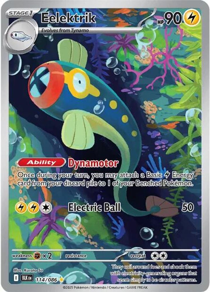 Eelektrik (114/086) [Scarlet & Violet: Black Bolt]
