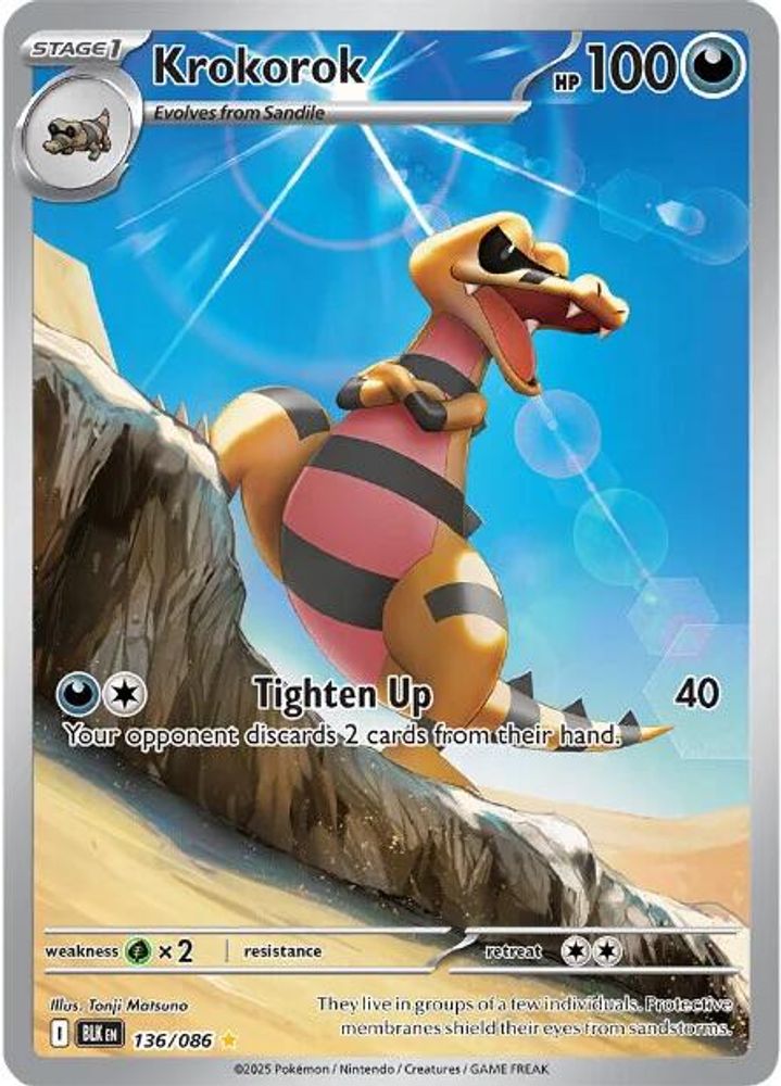 Krokorok (136/086) [Scarlet & Violet: Black Bolt]