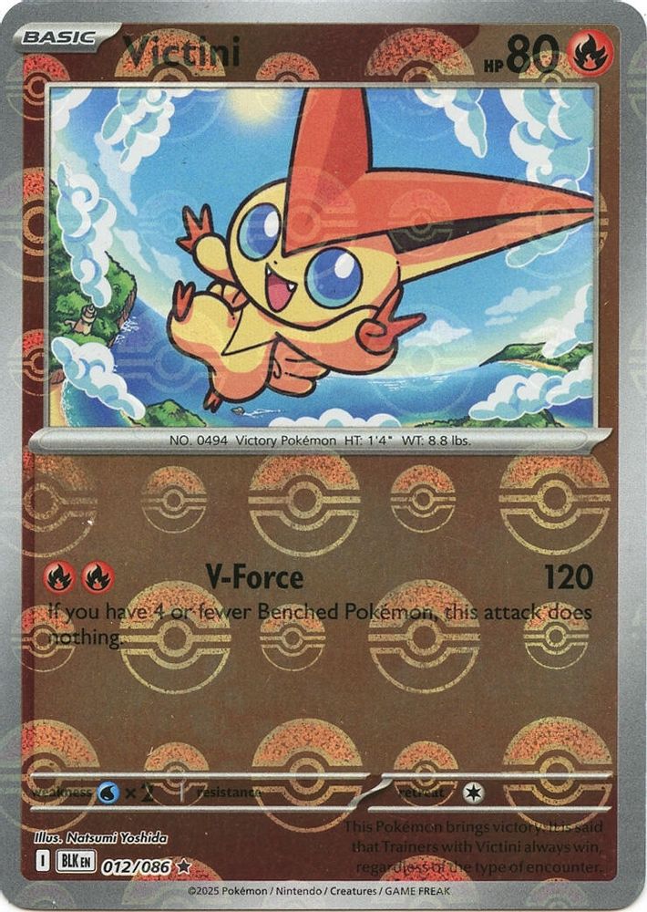 Victini (012/086) (Poke Ball Pattern) [Scarlet & Violet: Black Bolt]