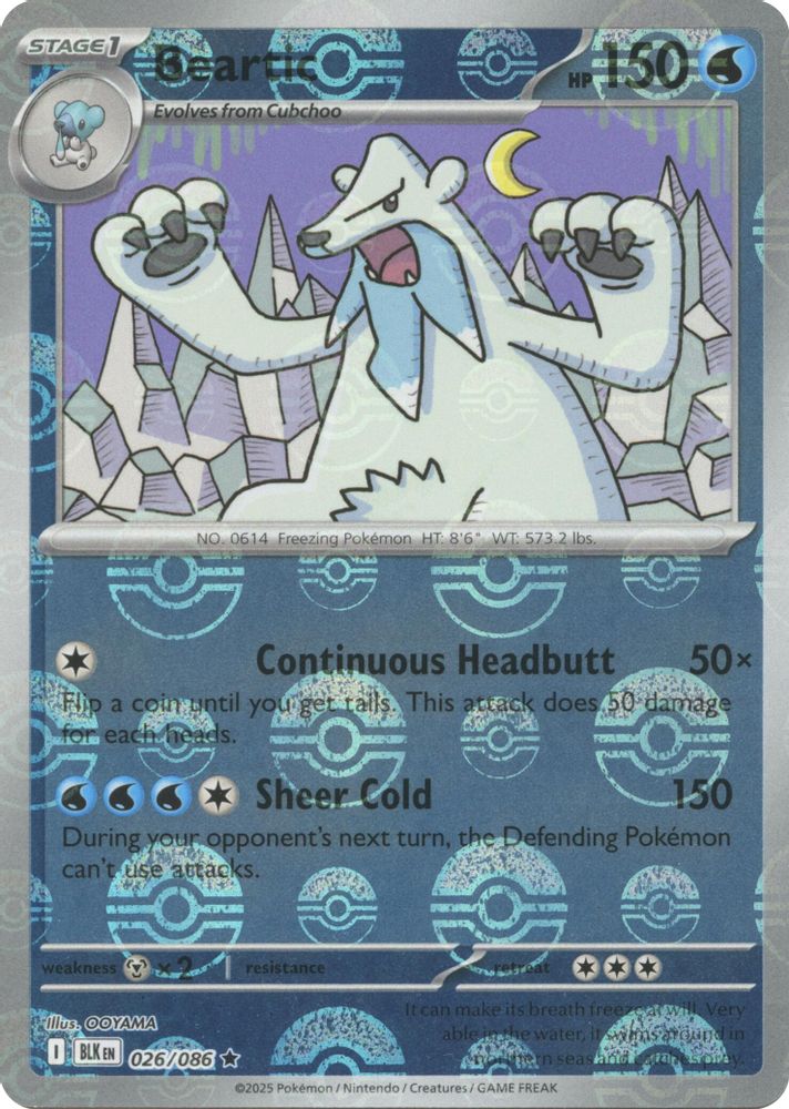 Beartic (026/086) (Poke Ball Pattern) [Scarlet & Violet: Black Bolt]