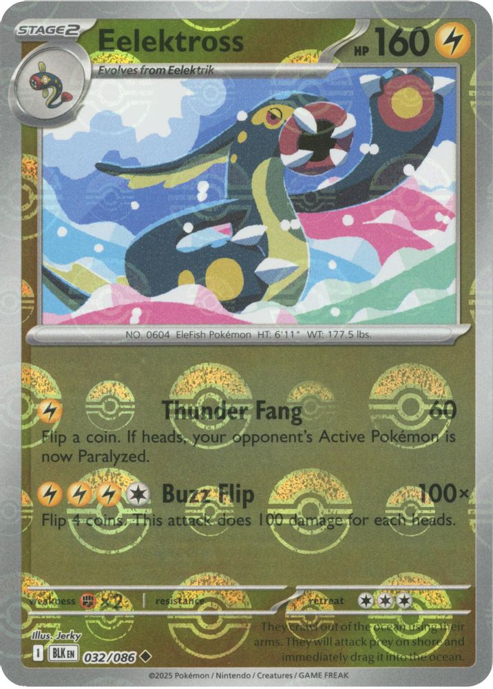 Eelektross (032/086) (Poke Ball Pattern) [Scarlet & Violet: Black Bolt]