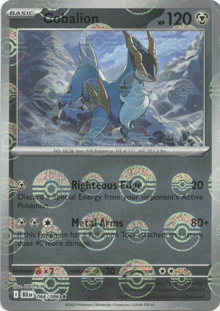 Cobalion (066/086) (Poke Ball Pattern) [Scarlet & Violet: Black Bolt]