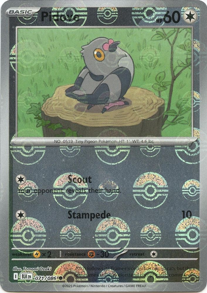 Pidove (071/086) (Poke Ball Pattern) [Scarlet & Violet: Black Bolt]