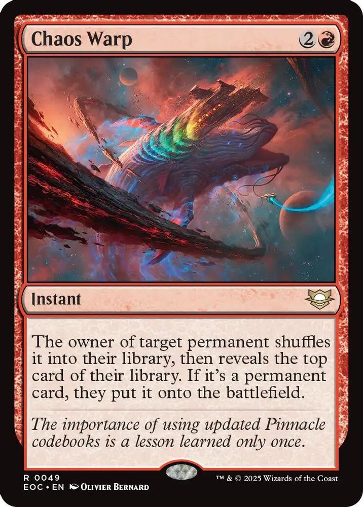 Chaos Warp [Edge of Eternities Commander]