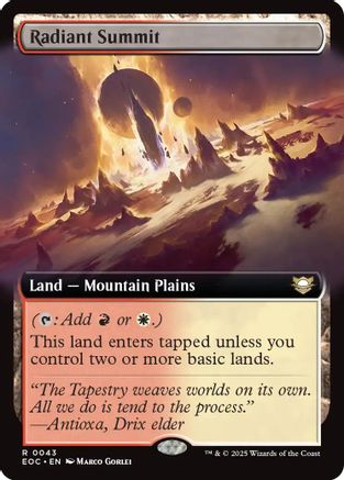 Radiant Summit (Extended Art) [Edge of Eternities Commander]