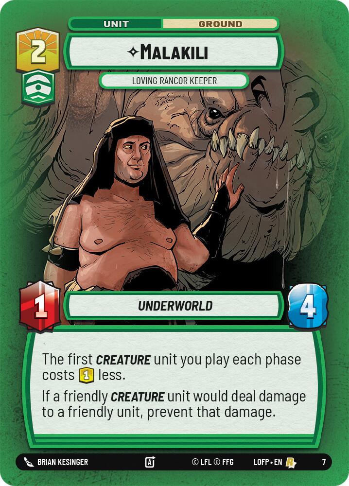 Malakili - Loving Rancor Keeper (7) (7) [Organized Play Promos]