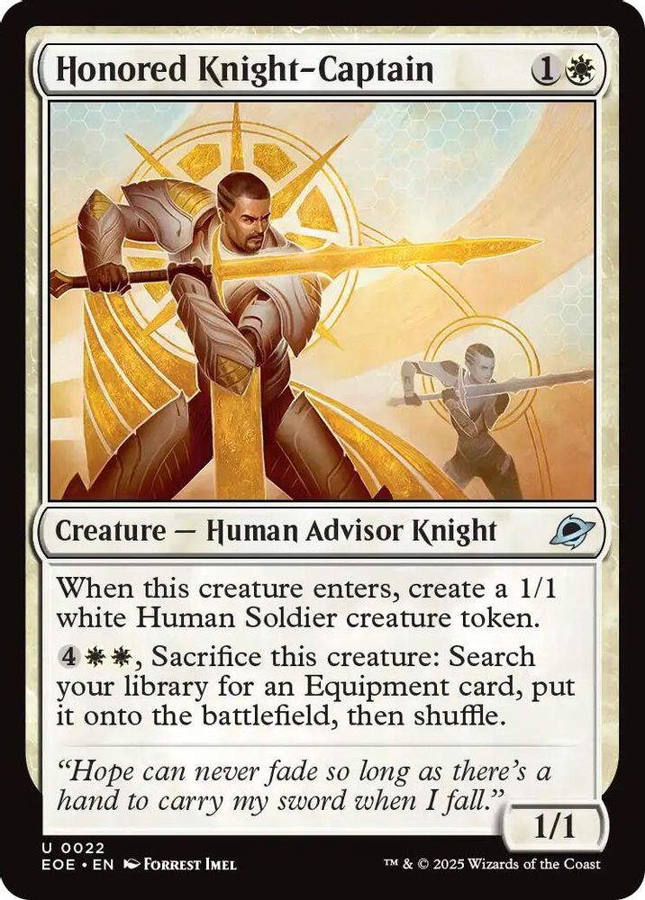 Honored Knight-Captain [Edge of Eternities]