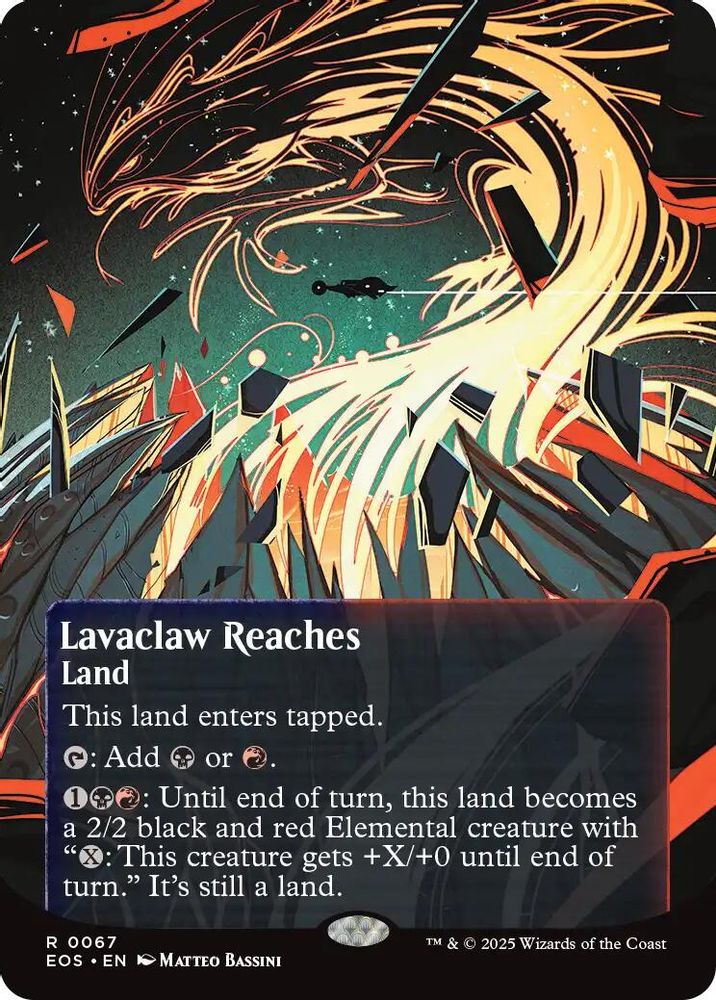 Lavaclaw Reaches (0067) (Borderless) [Edge of Eternities: Stellar Sights]