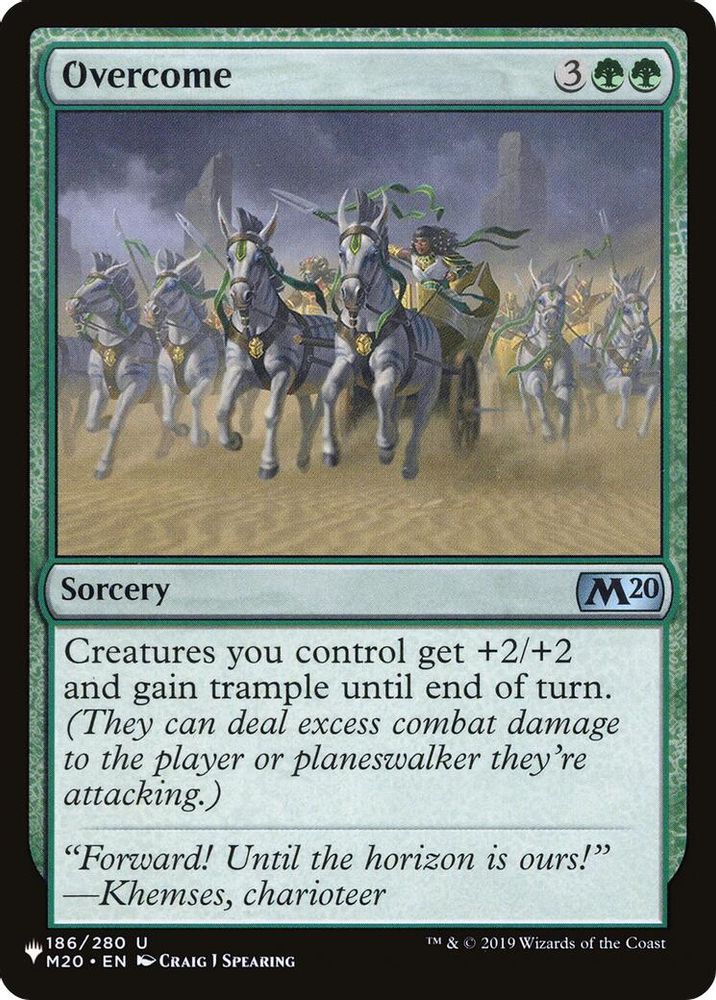 Overcome [The List]