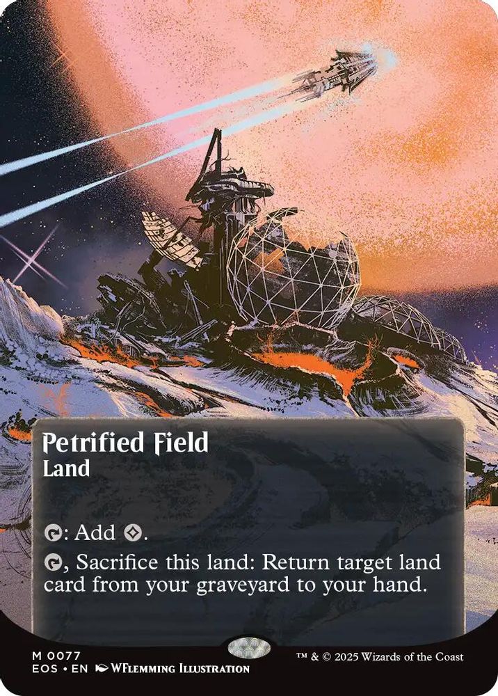 Petrified Field (0077) (Borderless) [Edge of Eternities: Stellar Sights]