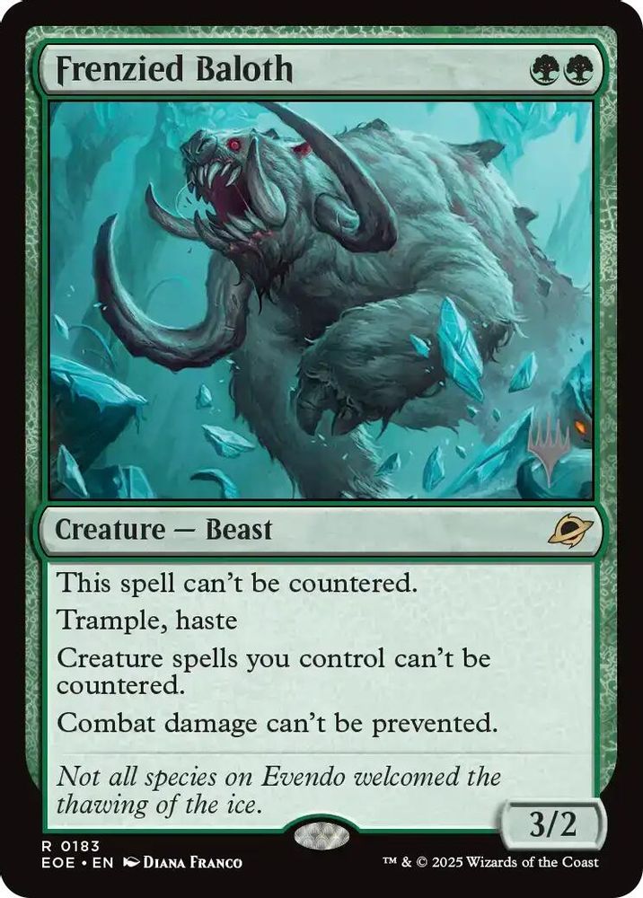 Frenzied Baloth (Promo Pack) [Edge of Eternities Promo Pack]