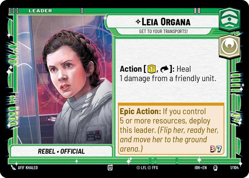 Leia Organa (1/104) - Get To Your Transports! (1/104) [Intro Battle: Hoth]