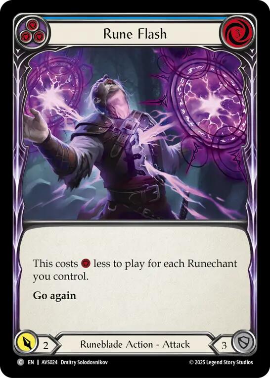 Rune Flash (Blue) [AVS024] (Armory Deck: Legends Viserai)