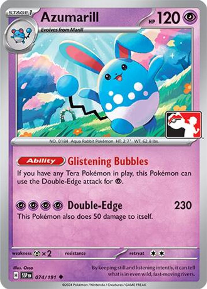 Azumarill (074/191) [Prize Pack Series Seven]