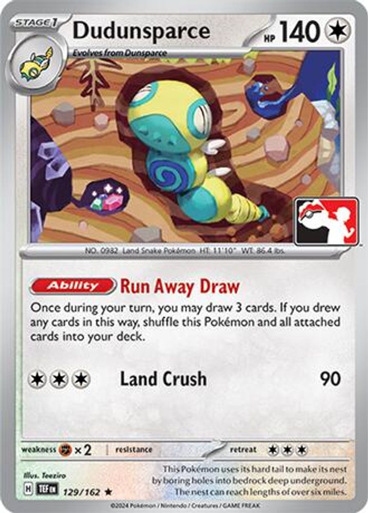Dudunsparce (129/162) [Prize Pack Series Seven]