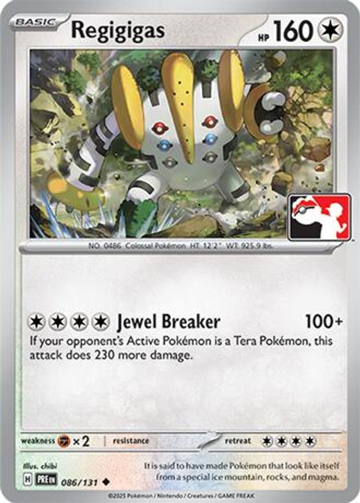 Regigigas (086/131) [Prize Pack Series Seven]