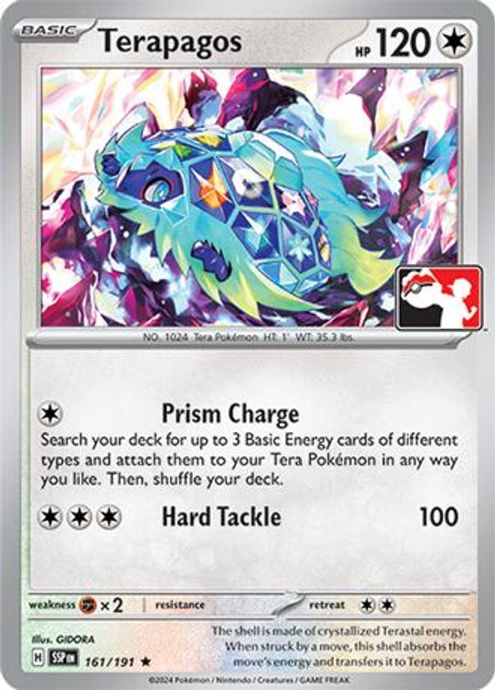 Terapagos (161/191) [Prize Pack Series Seven]