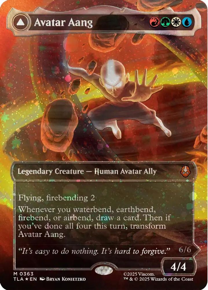 Avatar Aang トレーディングカード Raised Foil Avatar Aang (Raised Foil) [Avatar: The Last Airbender] — GT Games