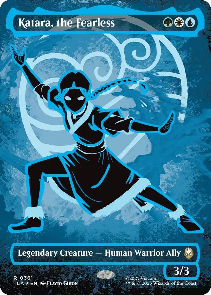Katara, the Fearless (Borderless) (Neon Ink Foil) [Avatar: The Last Airbender]