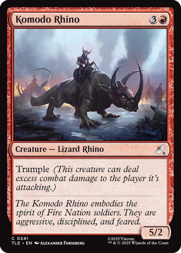 Komodo Rhino [Avatar: The Last Airbender: Eternal-Legal]