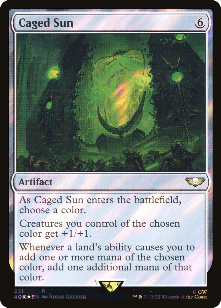 Caged Sun (Surge Foil) [Warhammer 40,000]