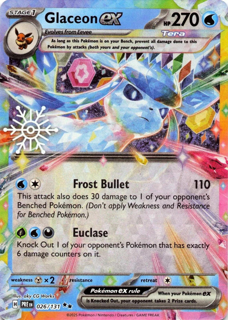 Glaceon ex (026/131) (Holiday Calendar) [Miscellaneous Cards]