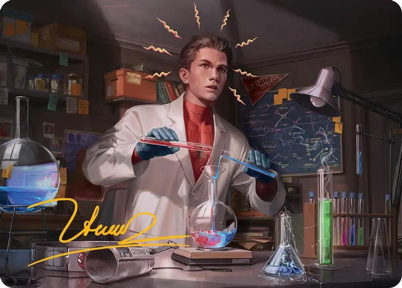Peter Parker Art Card (3/54) (Gold-Stamped Signature) [Marvel's Spider-Man Art Series]