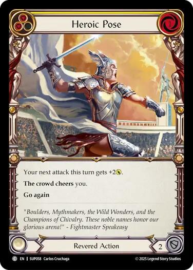 Heroic Pose (Yellow) [SUP058] (Super Slam)