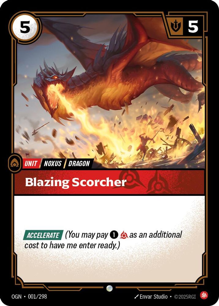 Blazing Scorcher (001/298) - [Origins Foil] (Riftbound TCG)