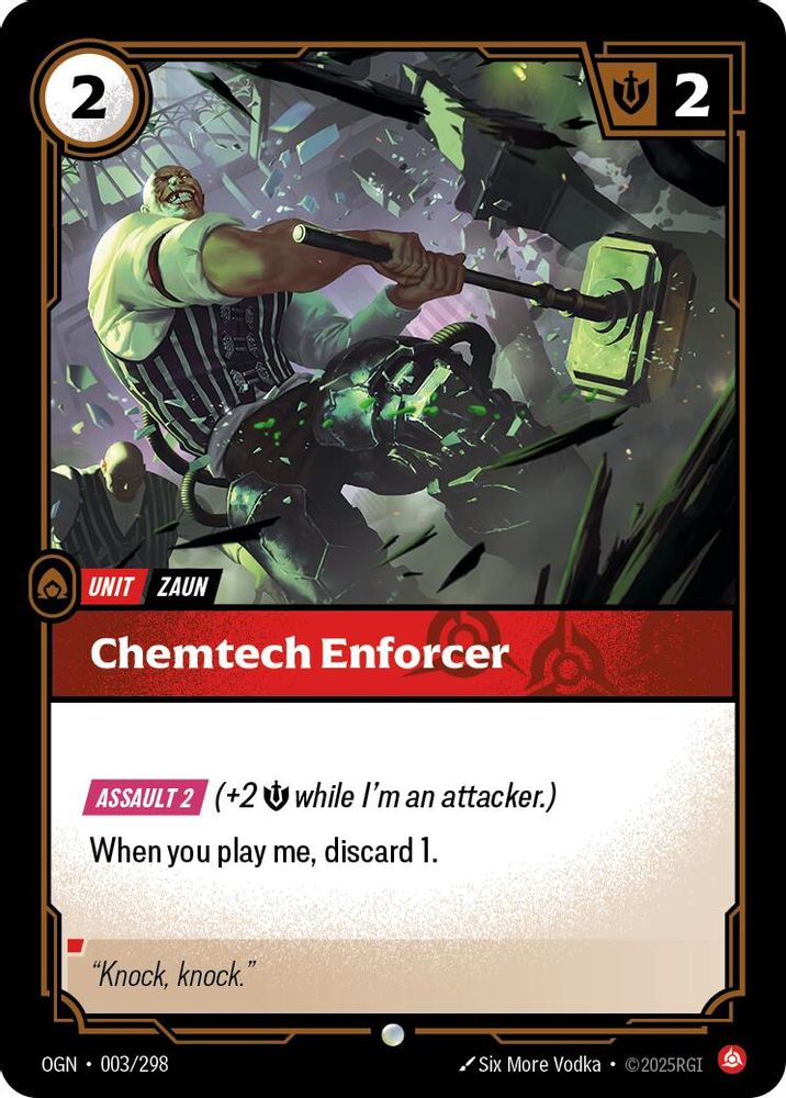Chemtech Enforcer (003/298) - [Origins Foil] (Riftbound TCG)
