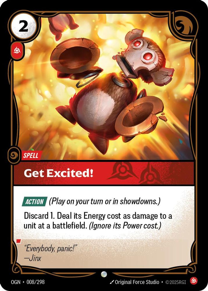 Get Excited! (008/298) - [Origins Foil] (Riftbound TCG)