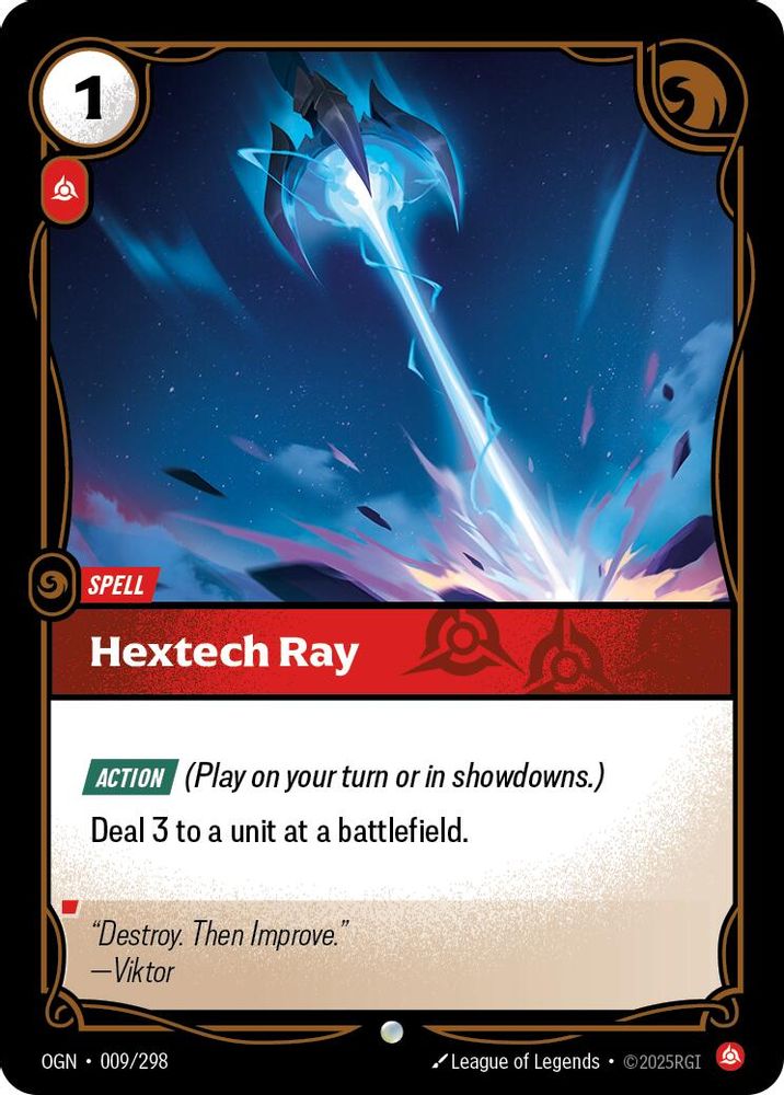 Hextech Ray (009/298) - [Origins Foil] (Riftbound TCG)