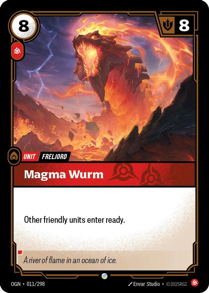Magma Wurm (011/298) - [Origins Foil] (Riftbound TCG)
