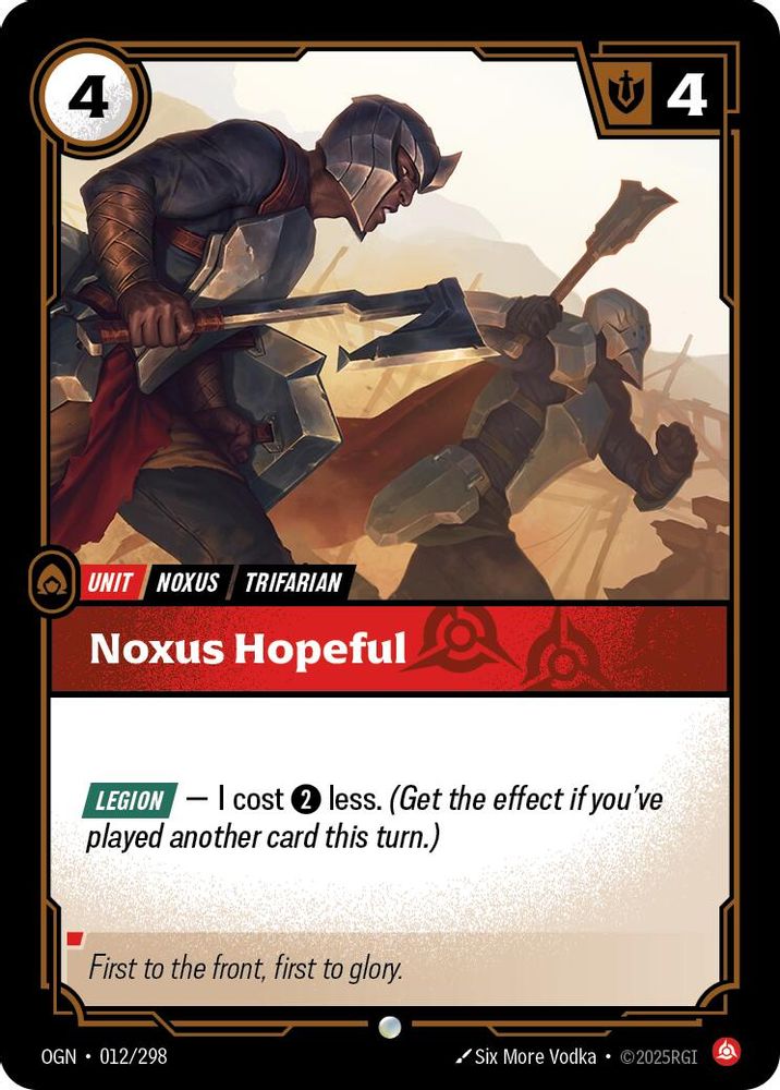 Noxus Hopeful (012/298) - [Origins Foil] (Riftbound TCG)