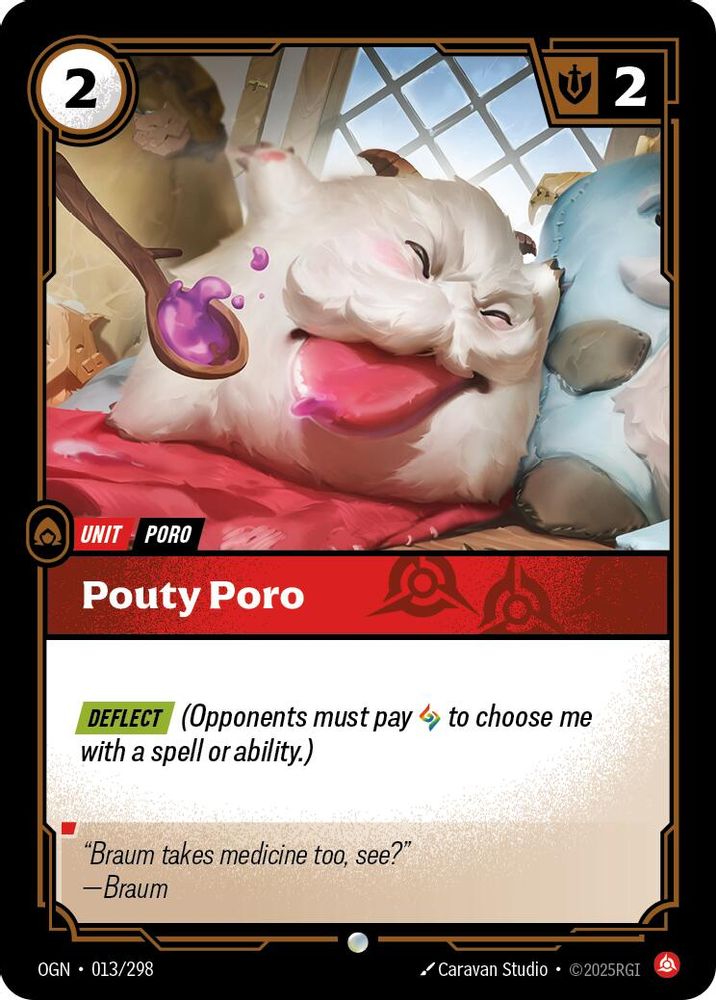 Pouty Poro (013/298) - [Origins Foil] (Riftbound TCG)