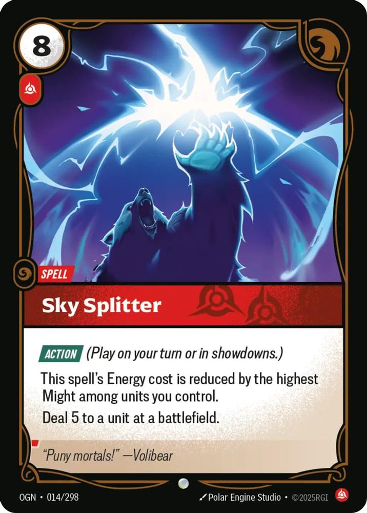 Sky Splitter (014/298) - [Origins Foil] (Riftbound TCG)