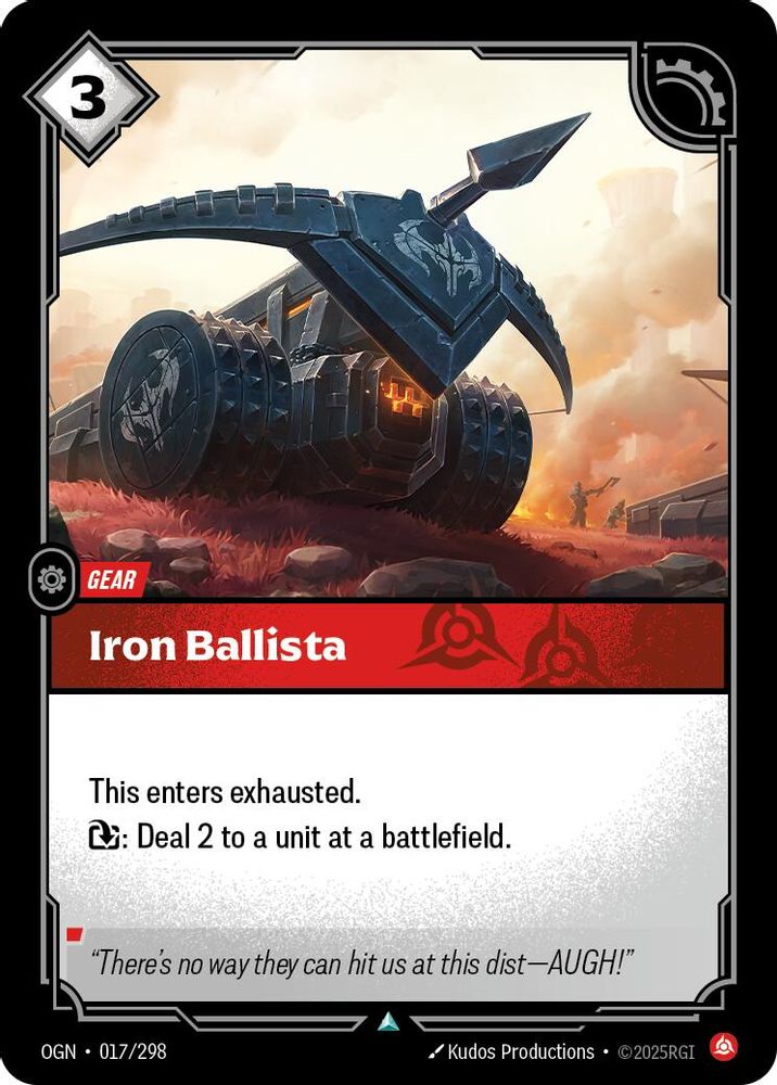 Iron Ballista (017/298) - [Origins Foil] (Riftbound TCG)