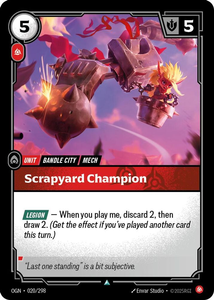 Scrapyard Champion (020/298) - [Origins Foil] (Riftbound TCG)