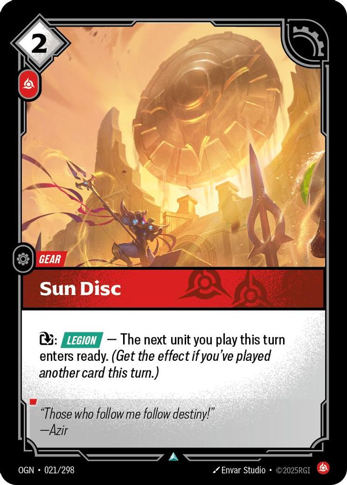 Sun Disc (021/298) - [Origins Foil] (Riftbound TCG)
