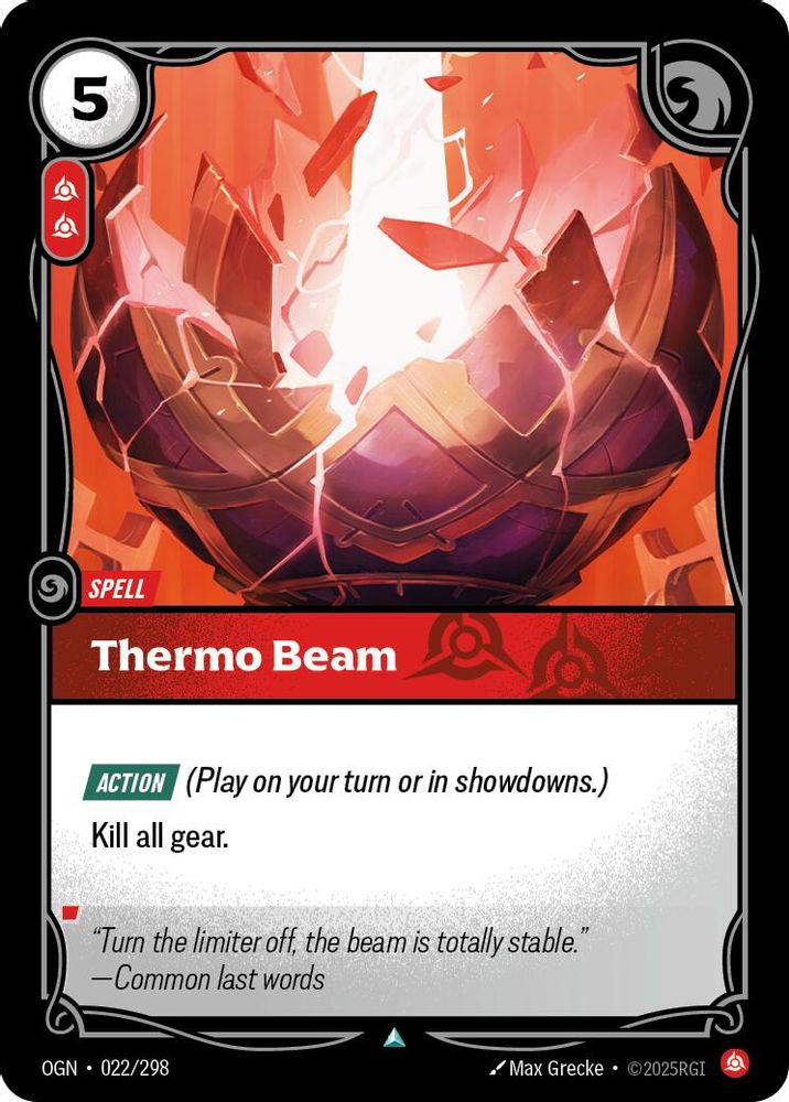 Thermo Beam (022/298) - [Origins Foil] (Riftbound TCG)
