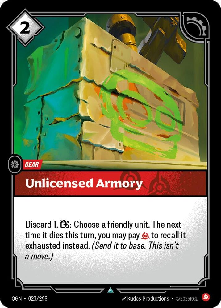 Unlicensed Armory (023/298) - [Origins Foil] (Riftbound TCG)